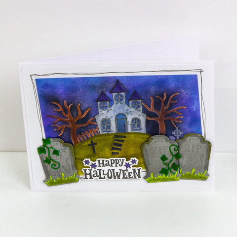Tonic Studios Creative Collection A Frightfully Friendly Creative Collection - Die, Stamp & Stencil Set - 5977e