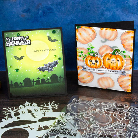 Tonic Studios Creative Collection A Frightfully Friendly Creative Collection - Die, Stamp & Stencil Set - 5977e