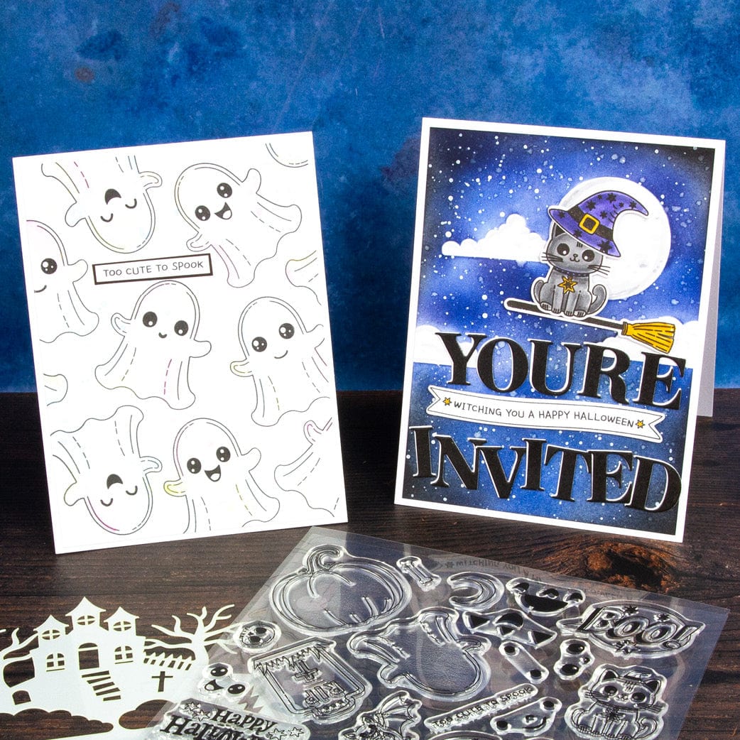 Tonic Studios Creative Collection A Frightfully Friendly Creative Collection - Die, Stamp & Stencil Set - 5977e