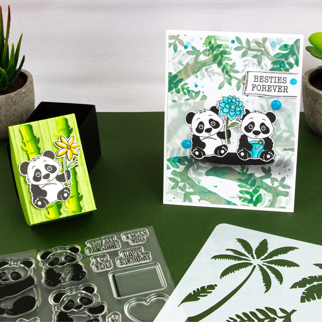 Tonic Studios Creative Collection A Panda-ful Creative Collection - Die, Stamp & Stencil Set - 5938e