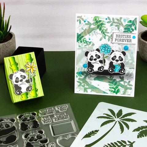 Tonic Studios Creative Collection A Panda-ful Creative Collection - Die, Stamp & Stencil Set - 5938e