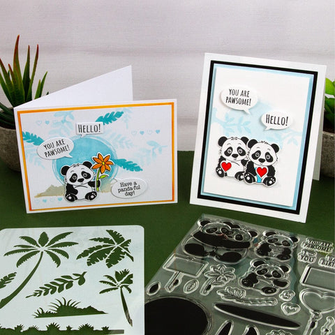Tonic Studios Creative Collection A Panda-ful Creative Collection - Die, Stamp & Stencil Set - 5938e