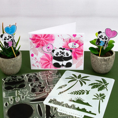 Tonic Studios Creative Collection A Panda-ful Creative Collection - Die, Stamp & Stencil Set - 5938e