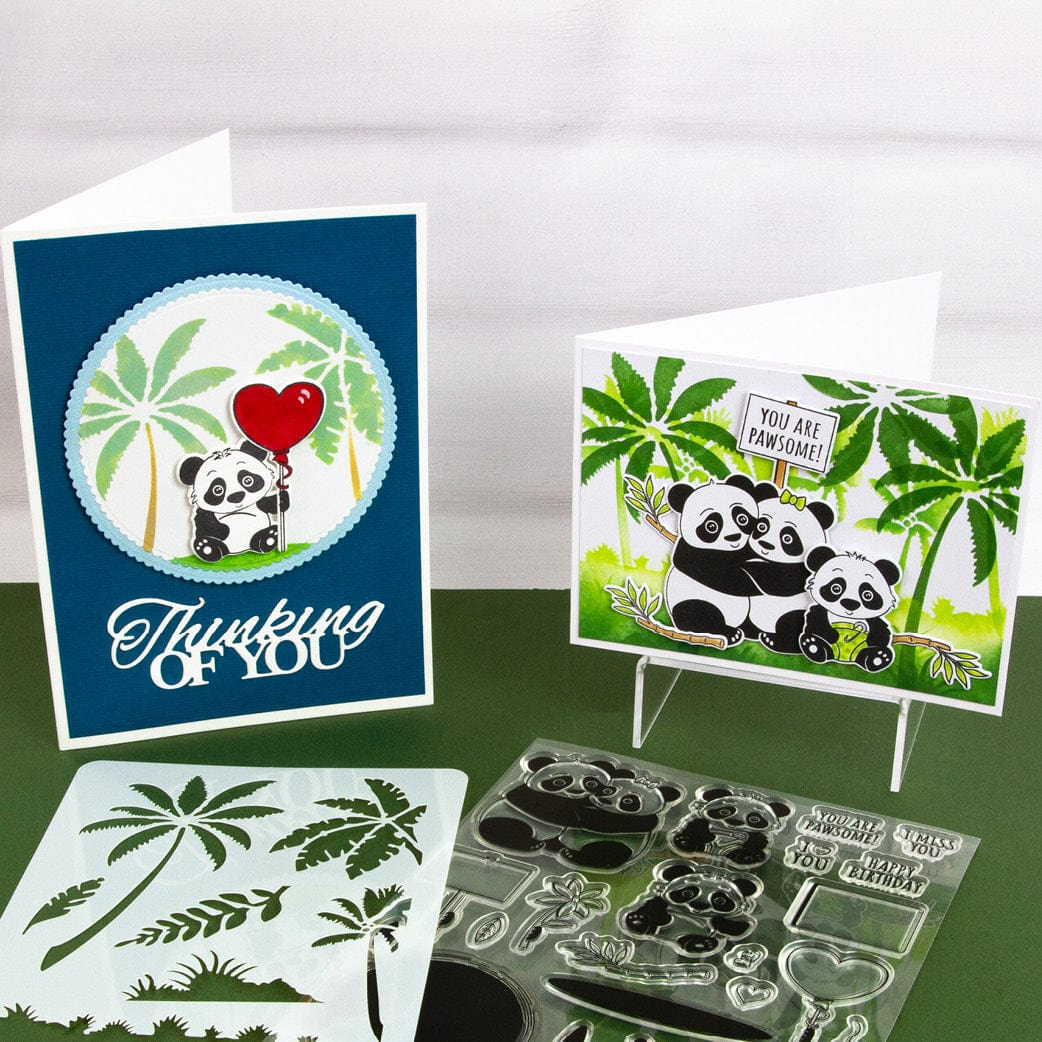 Tonic Studios Creative Collection A Panda-ful Creative Collection - Die, Stamp & Stencil Set - 5938e
