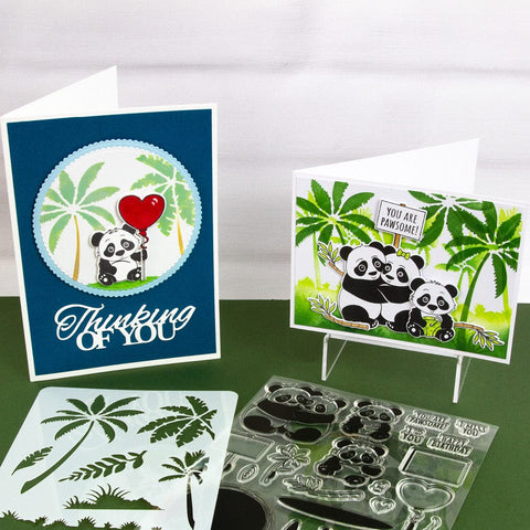 Tonic Studios Creative Collection A Panda-ful Creative Collection - Die, Stamp & Stencil Set - 5938e