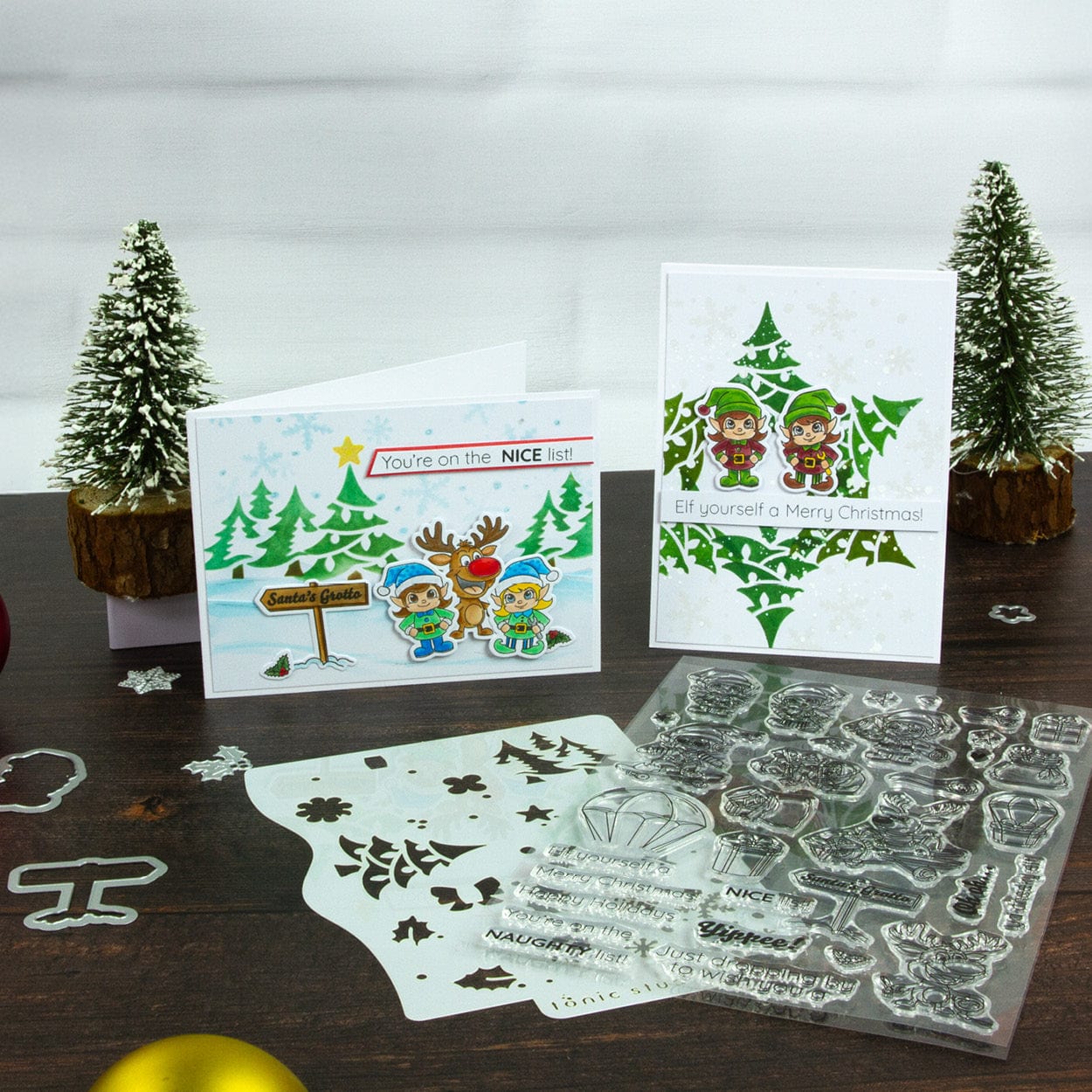 Tonic Studios Creative Collection A Very Elfy Creative Collection - Die, Stamp & Stencil Set - 5945e