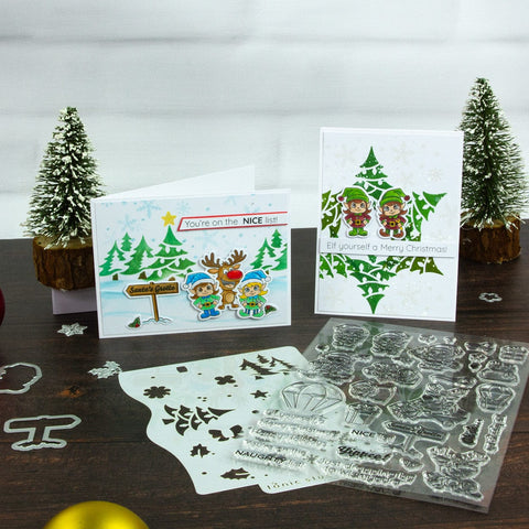 Tonic Studios Creative Collection A Very Elfy Creative Collection - Die, Stamp & Stencil Set - 5945e