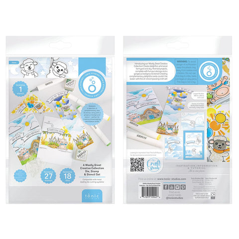 Tonic Studios Creative Collection A Woolly Great Creative Collection - Die, Stamp & Stencil Set - 5944e
