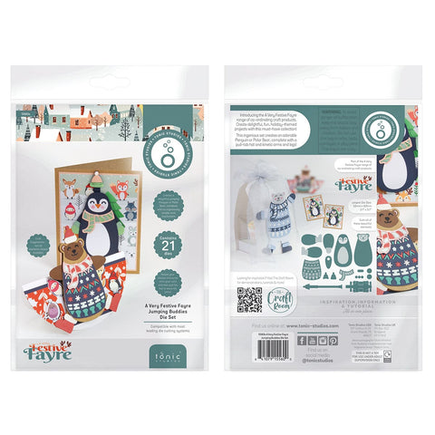 Tonic Studios Designers Choice A Very Festive Fayre Jumping Buddies Die Set - 5560e