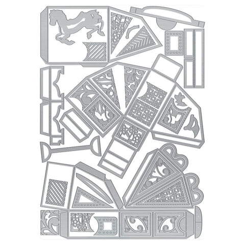 Tonic Studios Designers Choice Big Top Carousel Gift Box Die Set - 4895E