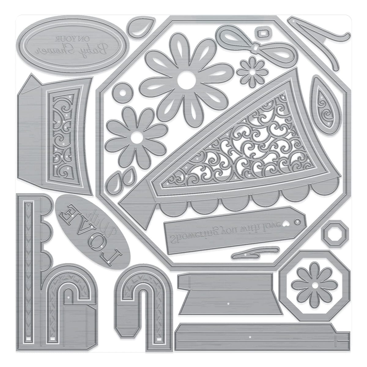 Tonic Studios Designers Choice Showering You With Love Die Set - 5816e