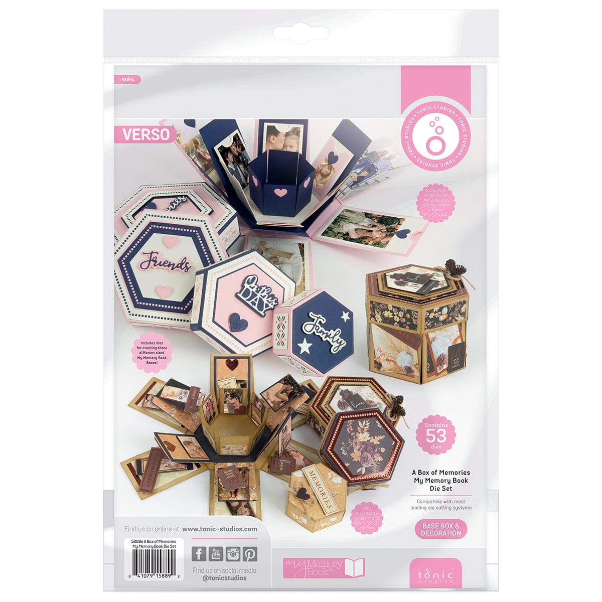 Tonic Studios Die Cutting A Box of Memories Die Set - 5889e