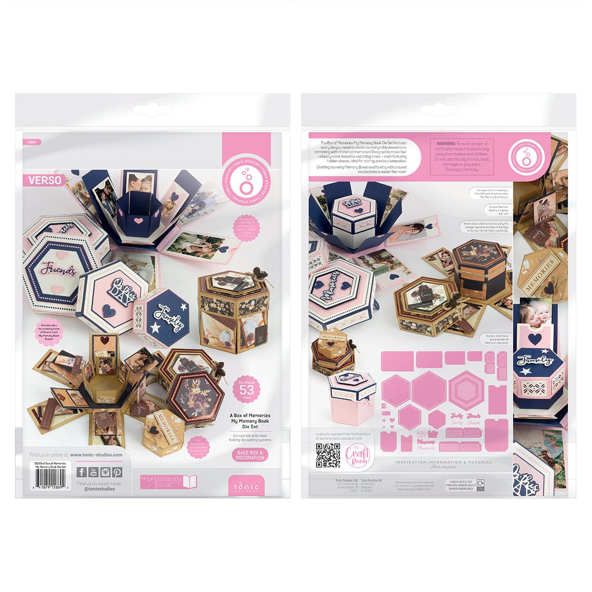 Tonic Studios Die Cutting A Box of Memories Die Set - 5889e