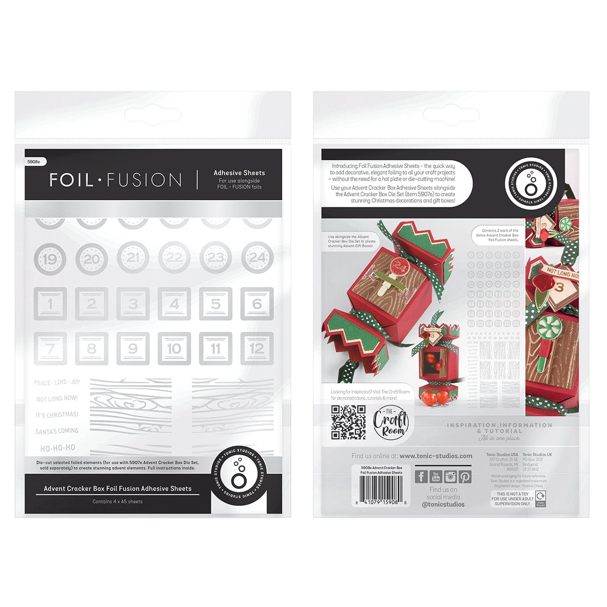 Tonic Studios Die Cutting Advent Cracker Box Die & Foil Fusion Collection - BW2503