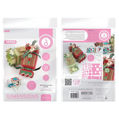 Tonic Studios Die Cutting Advent Cracker Box Die Set - 5907e