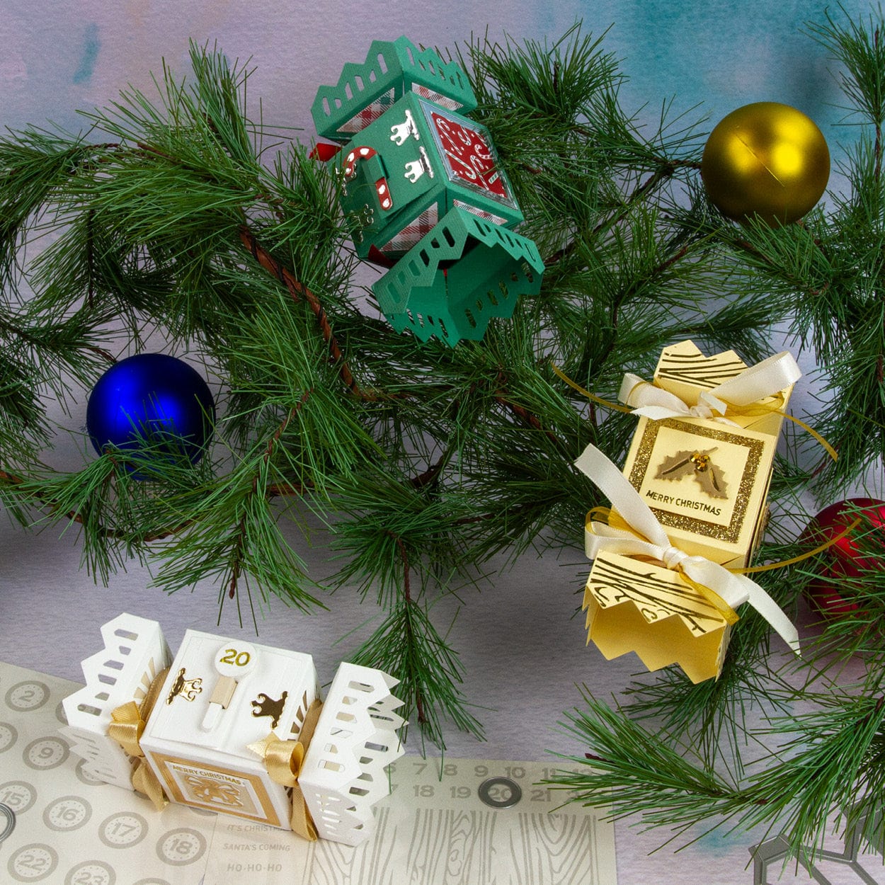 Tonic Studios Die Cutting Advent Cracker Box Die Set - 5907e