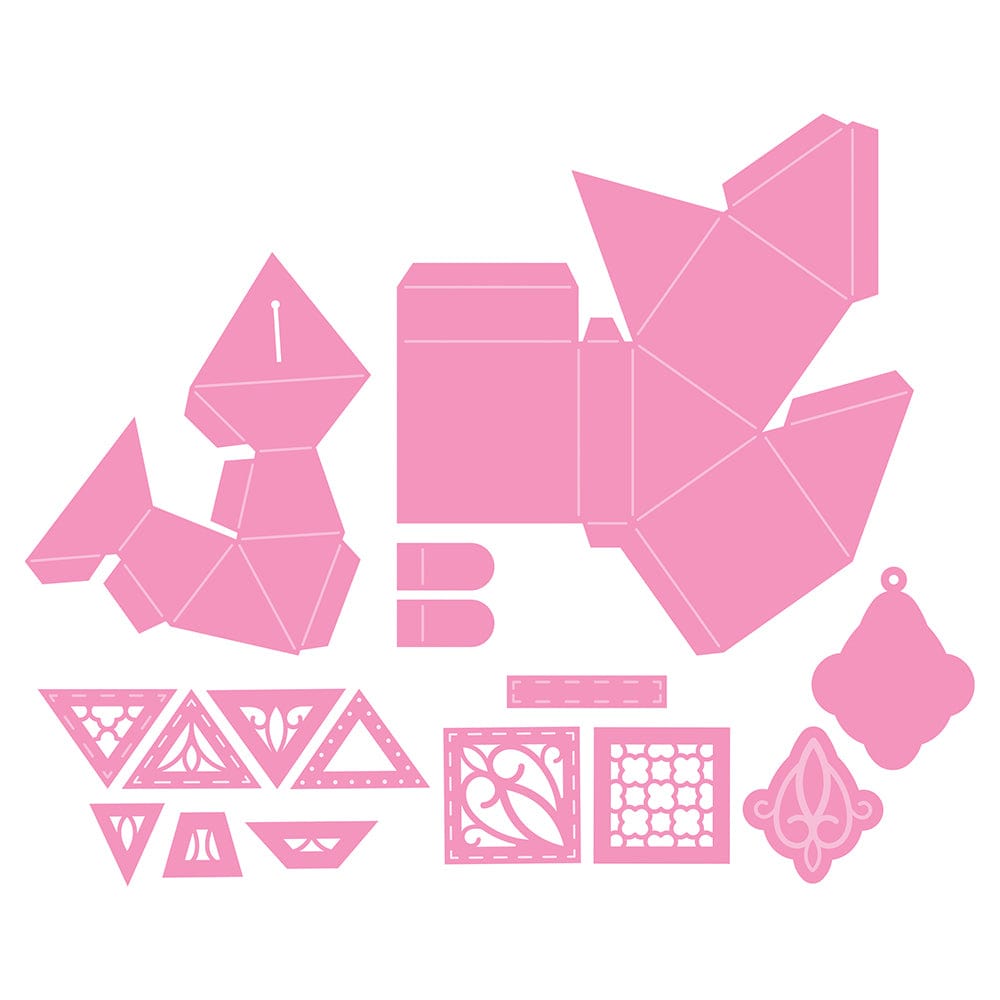 Tonic Studios Die Cutting Alluring Perfume Bottle Ephemeral Essence Die Set - 4265E