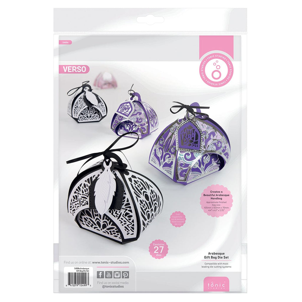 Tonic Studios Die Cutting Arabesque Gift Bag Die Set Die Set - 5499E