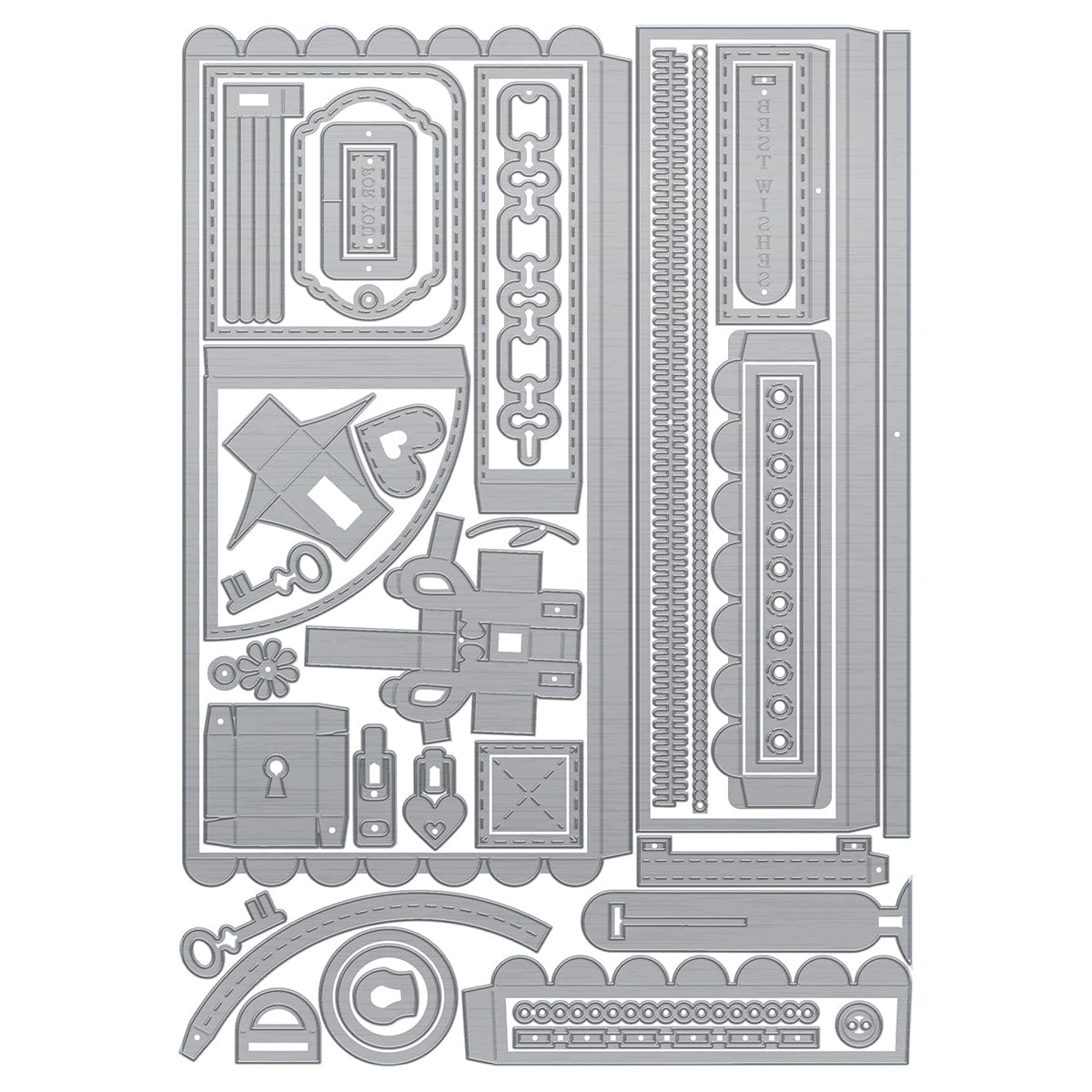 Tonic Studios Die Cutting Beautiful Barrel Bag Die Set - 6045e