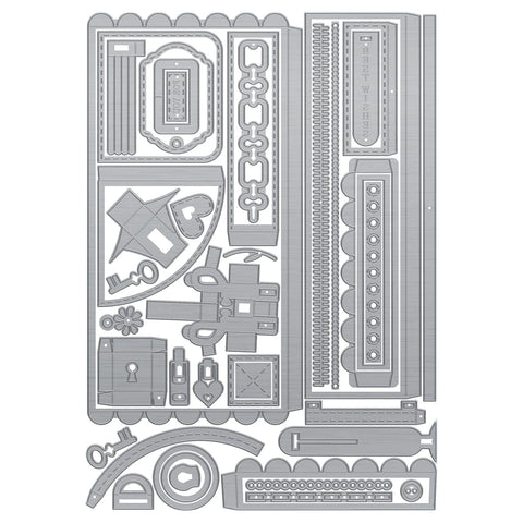Tonic Studios Die Cutting Beautiful Barrel Bag Die Set - 6045e
