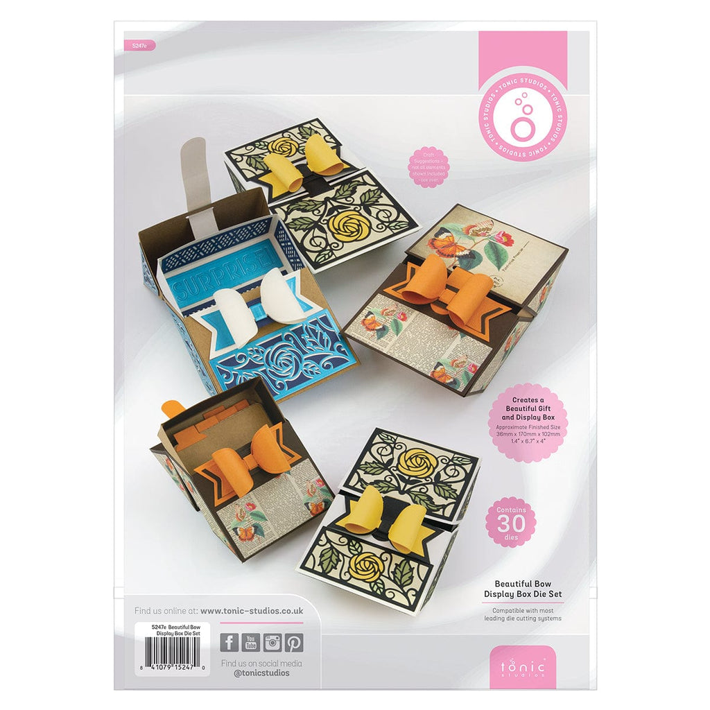 Tonic Studios Die Cutting Beautiful Bow Display Box Die Set - 5247e