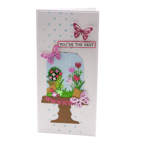 Tonic Studios Die Cutting Bountiful Bell Jar Die and Stencils Collection - 5413e