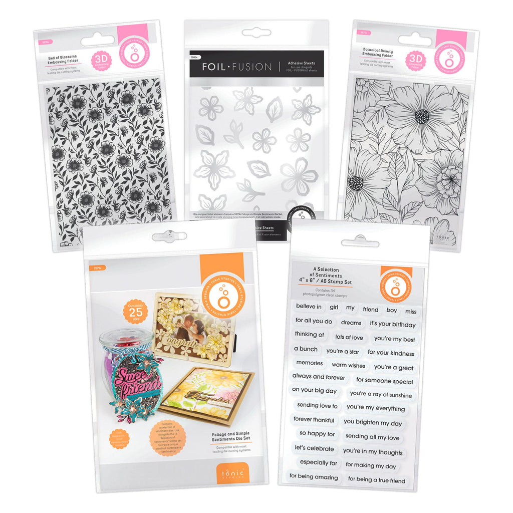 Brand New Foil Fusion and Botanical 3D Embossing Folders Collection ...