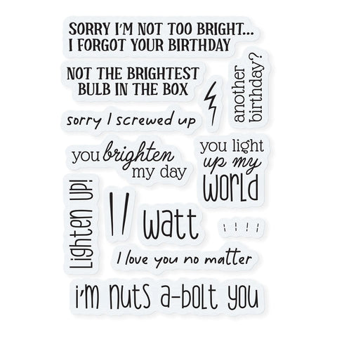 Tonic Studios Die Cutting Bulbs and Bolts - Create & Make Die & Stamp Set - CREATE07