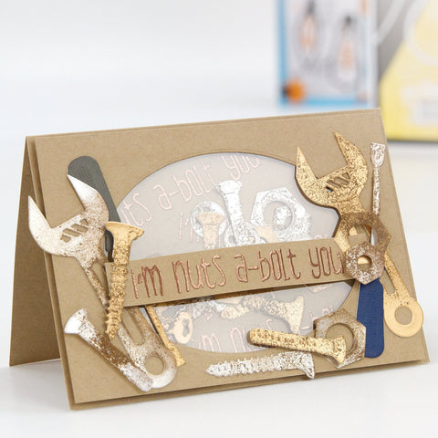Tonic Studios Die Cutting Bulbs and Bolts - Create & Make Die & Stamp Set - CREATE07
