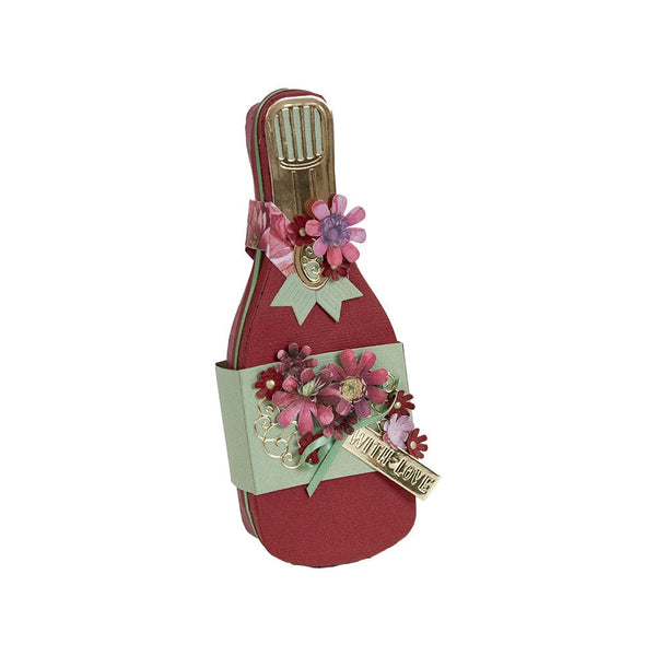 Tonic Studios Die Cutting Celebrate With Love Champagne Bottle - Create & Make Die Set - 5448e
