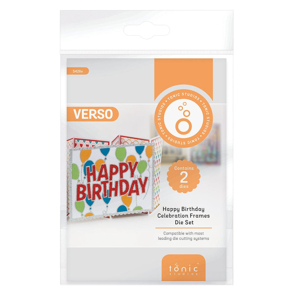Tonic Studios Die Cutting Celebration Frames - Happy Birthday Die Set - 5426e