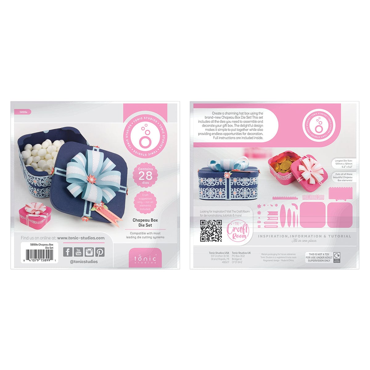 Tonic Studios Die Cutting Chapeau Box - Create & Make Die Set - CREATE17