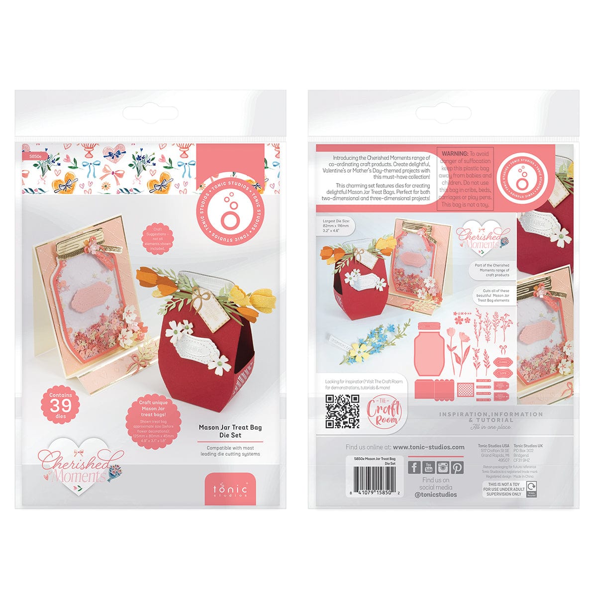 Cherished Moments - Mason Jar Treat Bag Die Set - 5850e – Tonic
