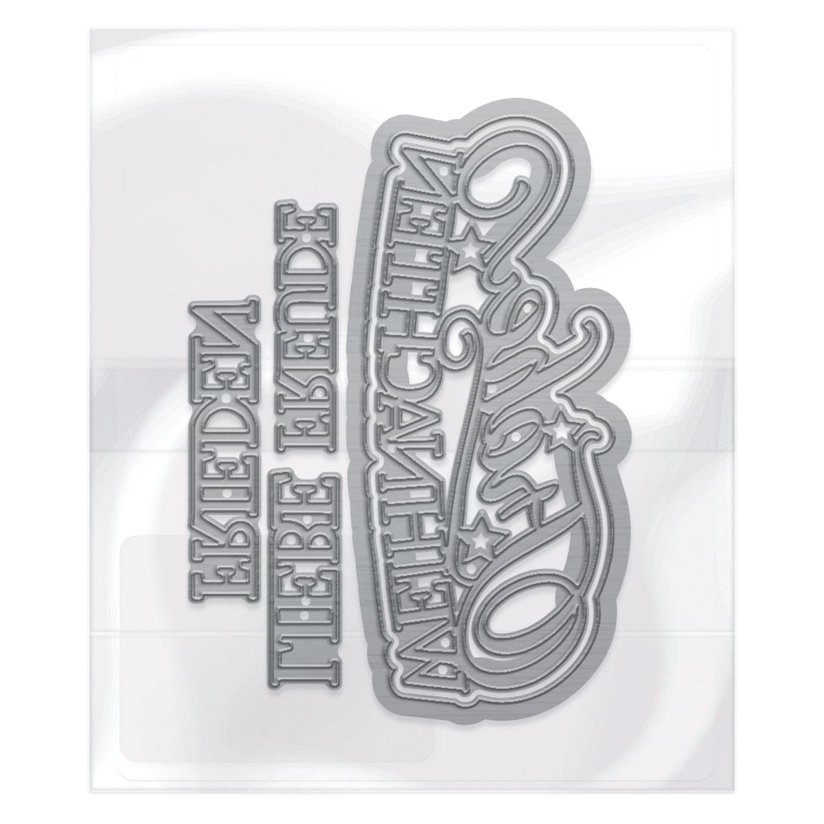 Tonic Studios Die Cutting Christmas Tree Decorations - Deutsche Grüße Stanzschablone Set - 5195E