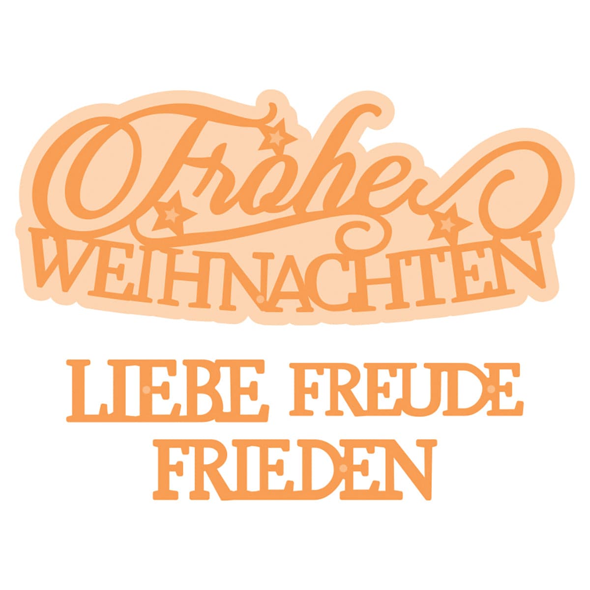 Tonic Studios Die Cutting Christmas Tree Decorations - Deutsche Grüße Stanzschablone Set - 5195E