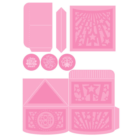 Tonic Studios Die Cutting Cute Carton Gift Box - Create & Make Die Set - CREATE14