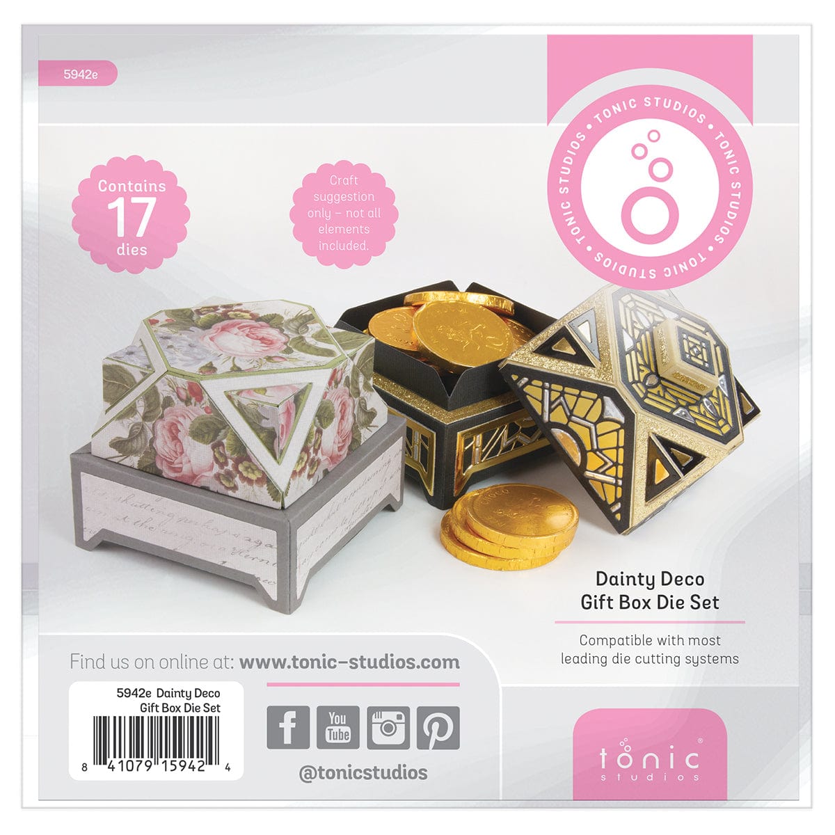 Tonic Studios Die Cutting Dainty Deco Gift Box - Create & Make Die Set - CREATE20