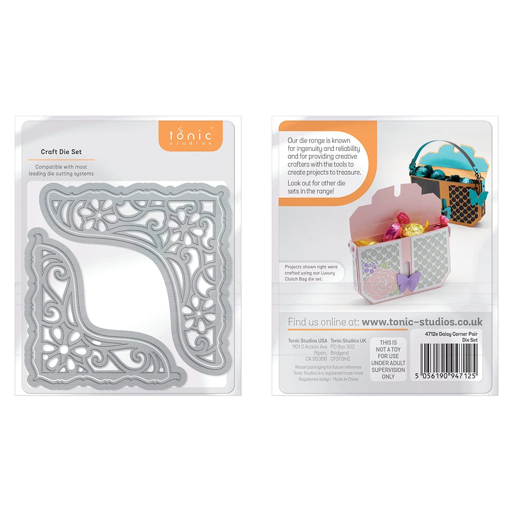Tonic Studios Die Cutting Daisy Corner Pair Die Set - 4712E
