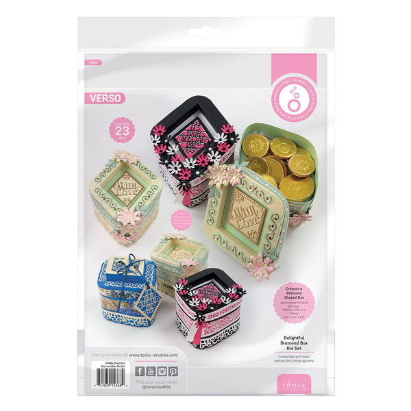 Tonic Studios Die Cutting Delightful Diamond Box Die Set - 5368e