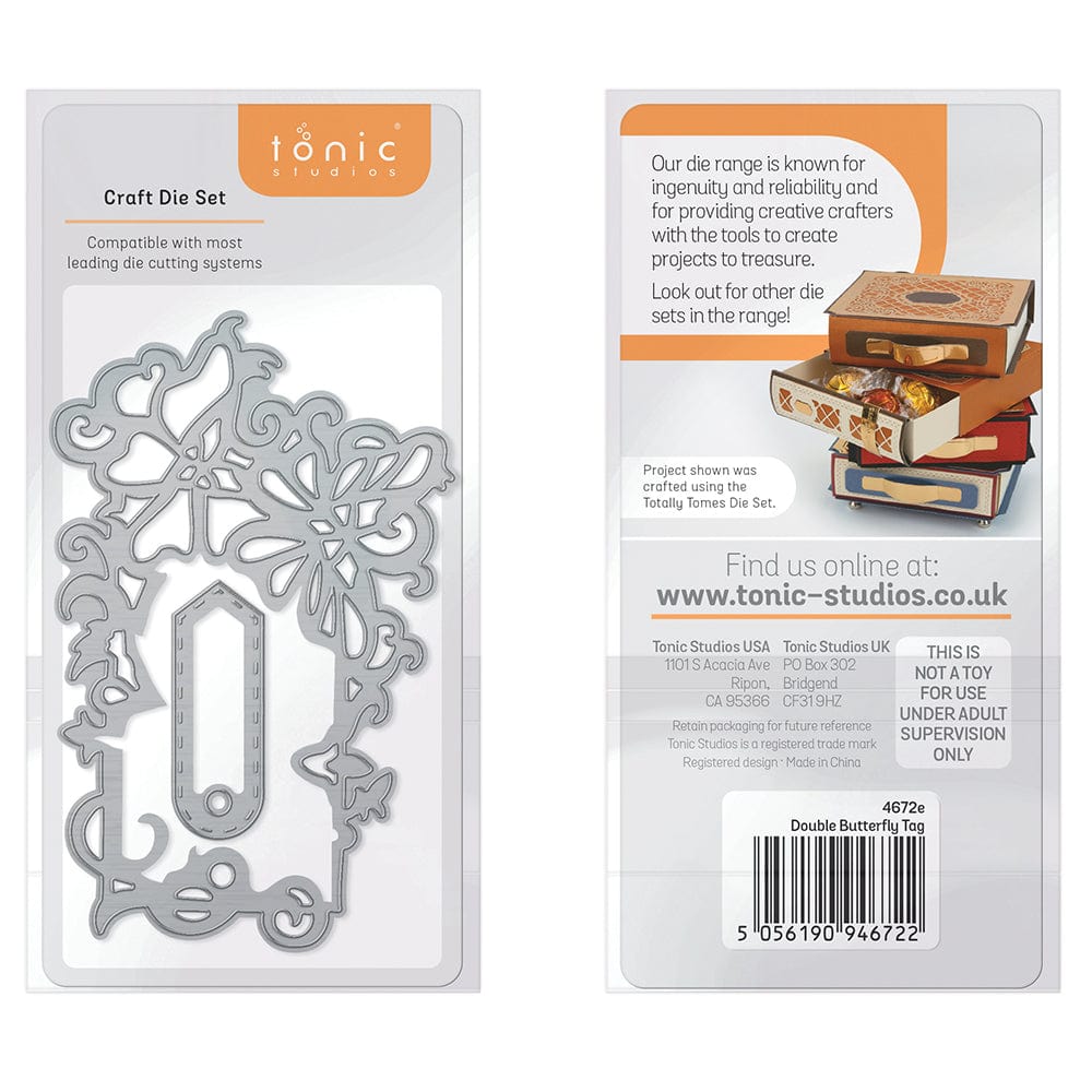 Tonic Studios Die Cutting Double Butterfly Tag - 4672E