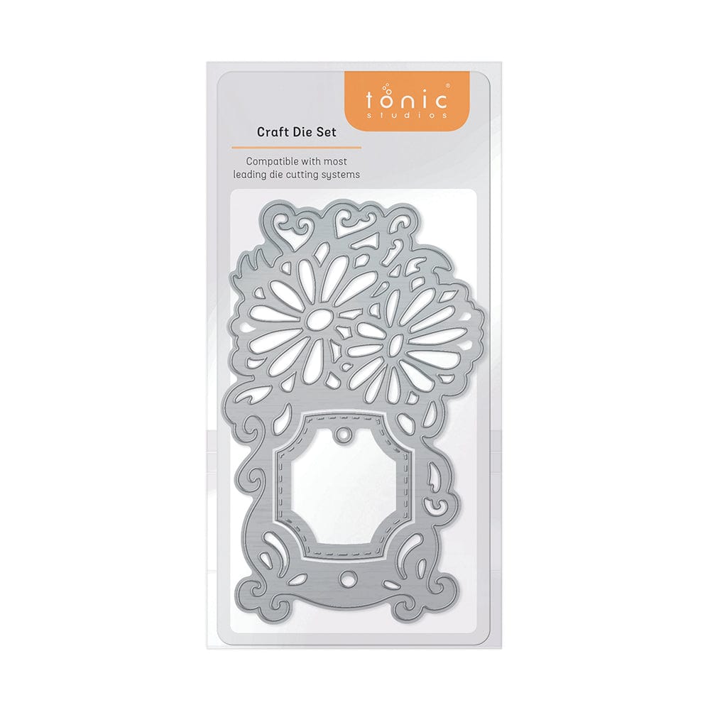 Tonic Studios Die Cutting Double Daisy Tag Die Set - 4669E