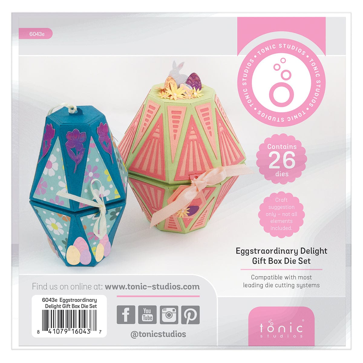 Tonic Studios Die Cutting Eggstraordinary Delight Box - Create & Make Die Set - CREATE21