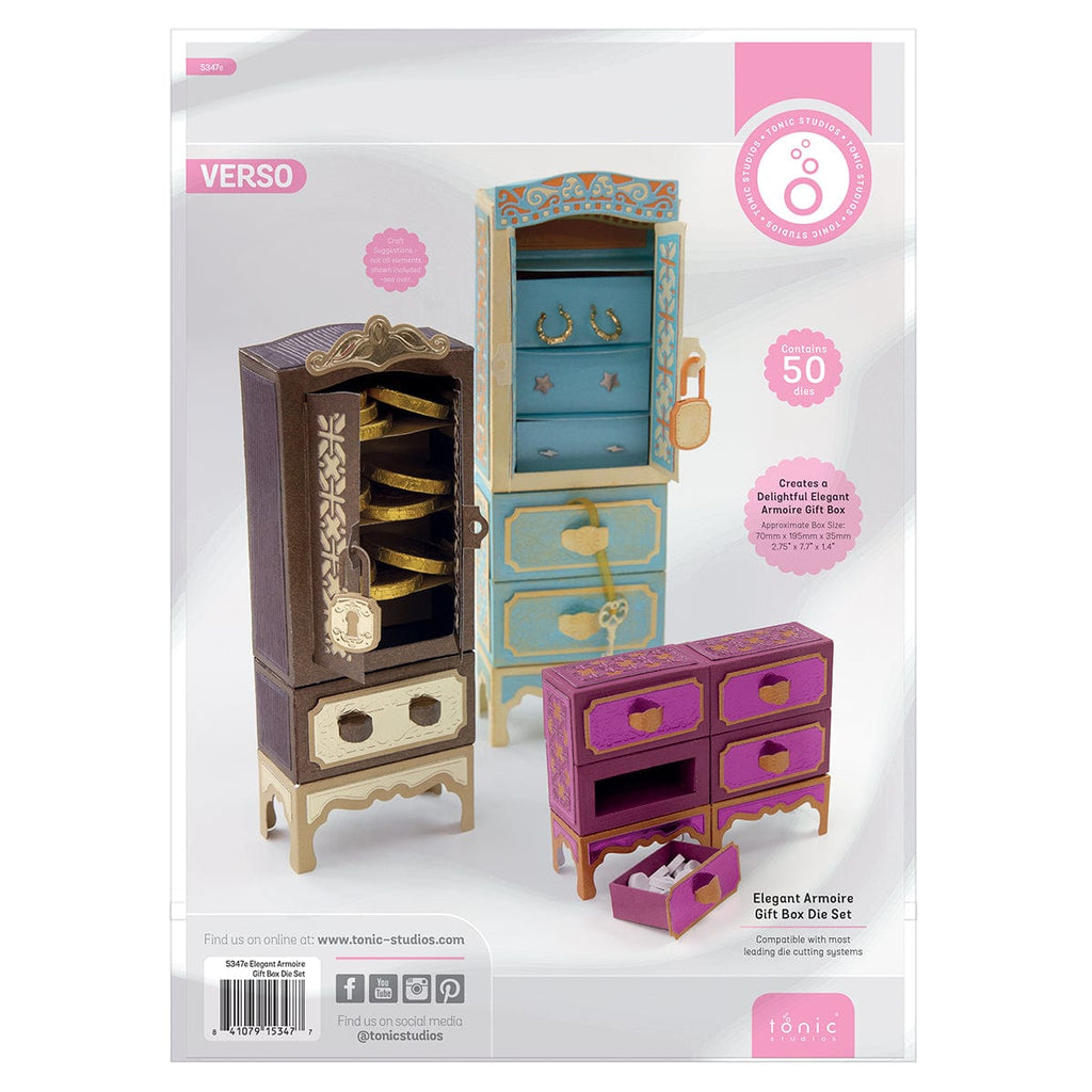 Tonic Studios Die Cutting Elegant Armoire Gift Box Die Set -5347e