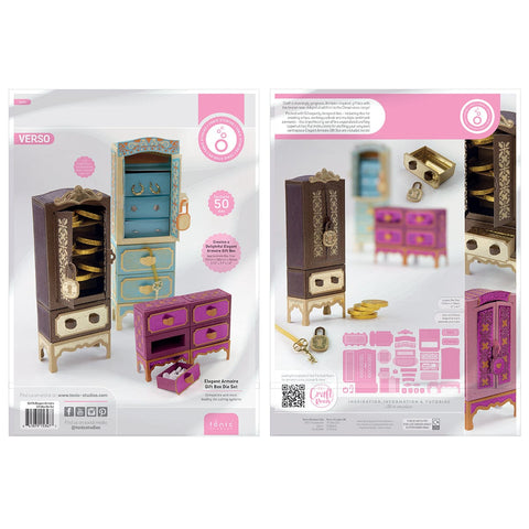 Tonic Studios Die Cutting Elegant Armoire Gift Box Die Set -5347e