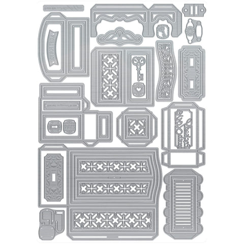 Tonic Studios Die Cutting Elegant Armoire Gift Box Die Set -5347e