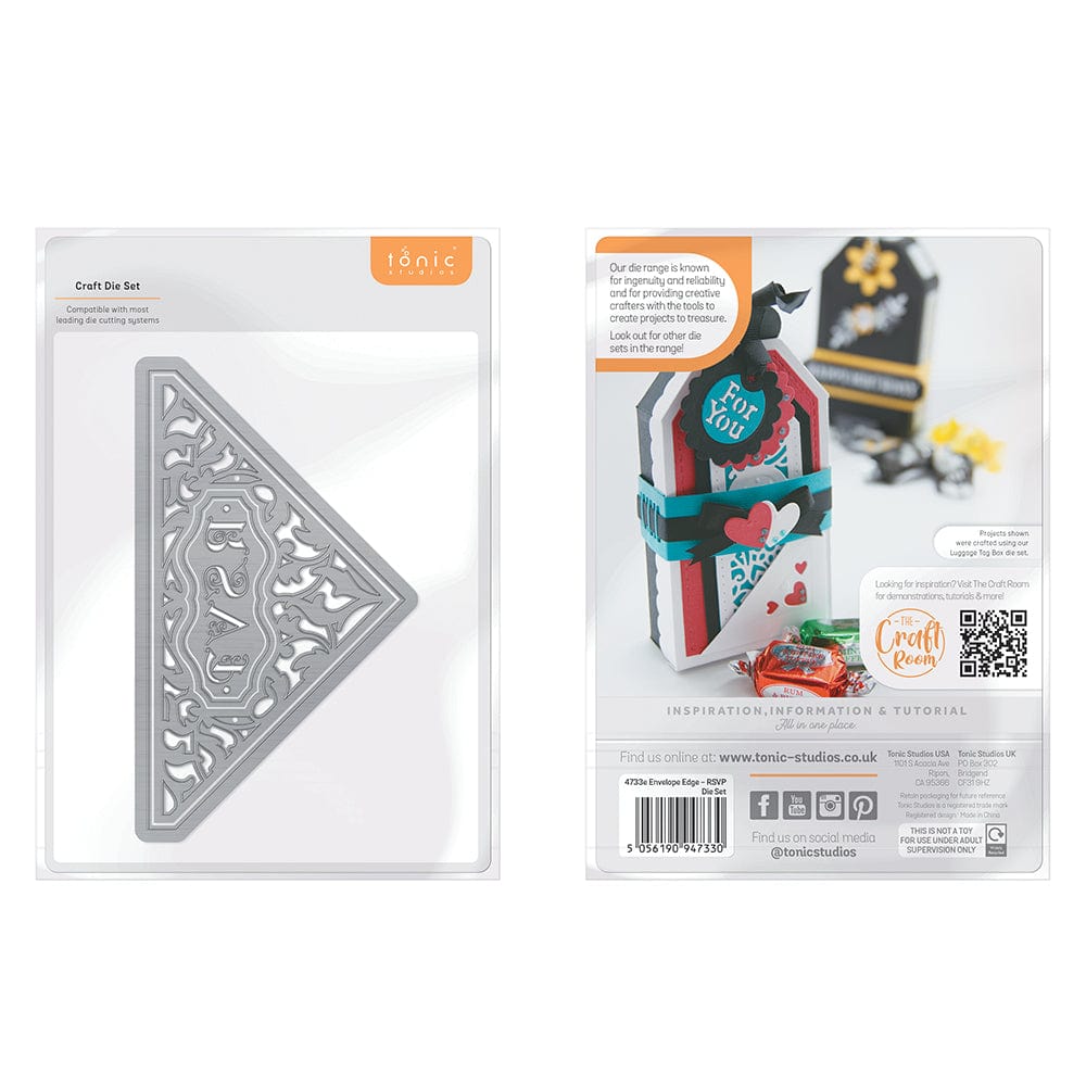 Tonic Studios Die Cutting Envelope Edge - RSVP Die Set - 4733E
