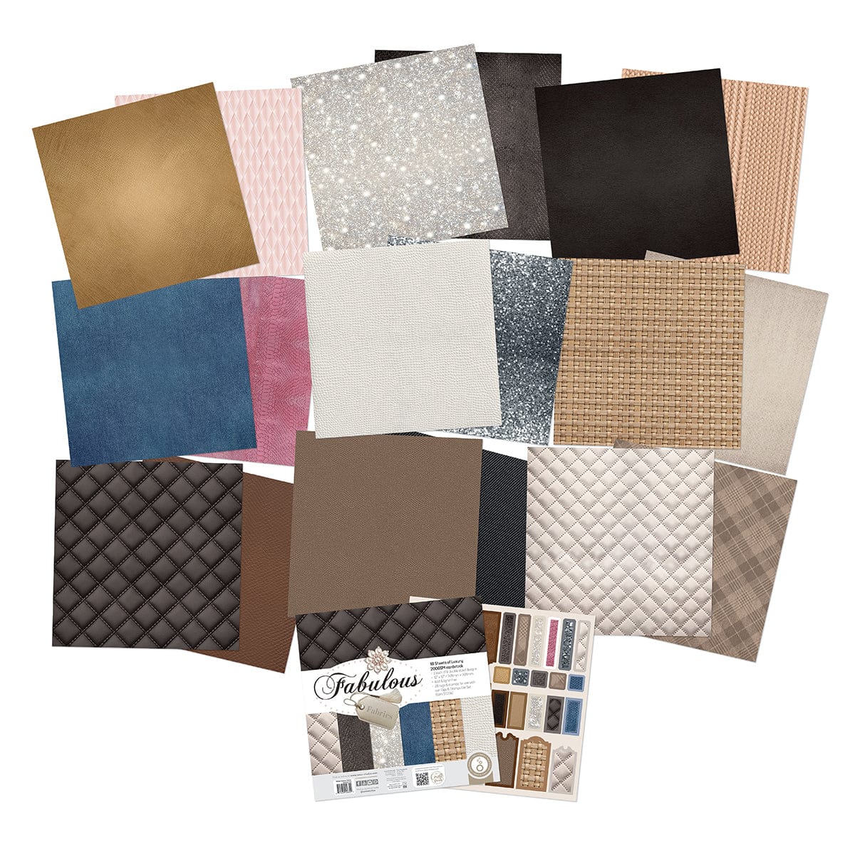Tonic Studios Die Cutting Fabulous Fabrics 12"x 12" Patterned Paper - 5834e