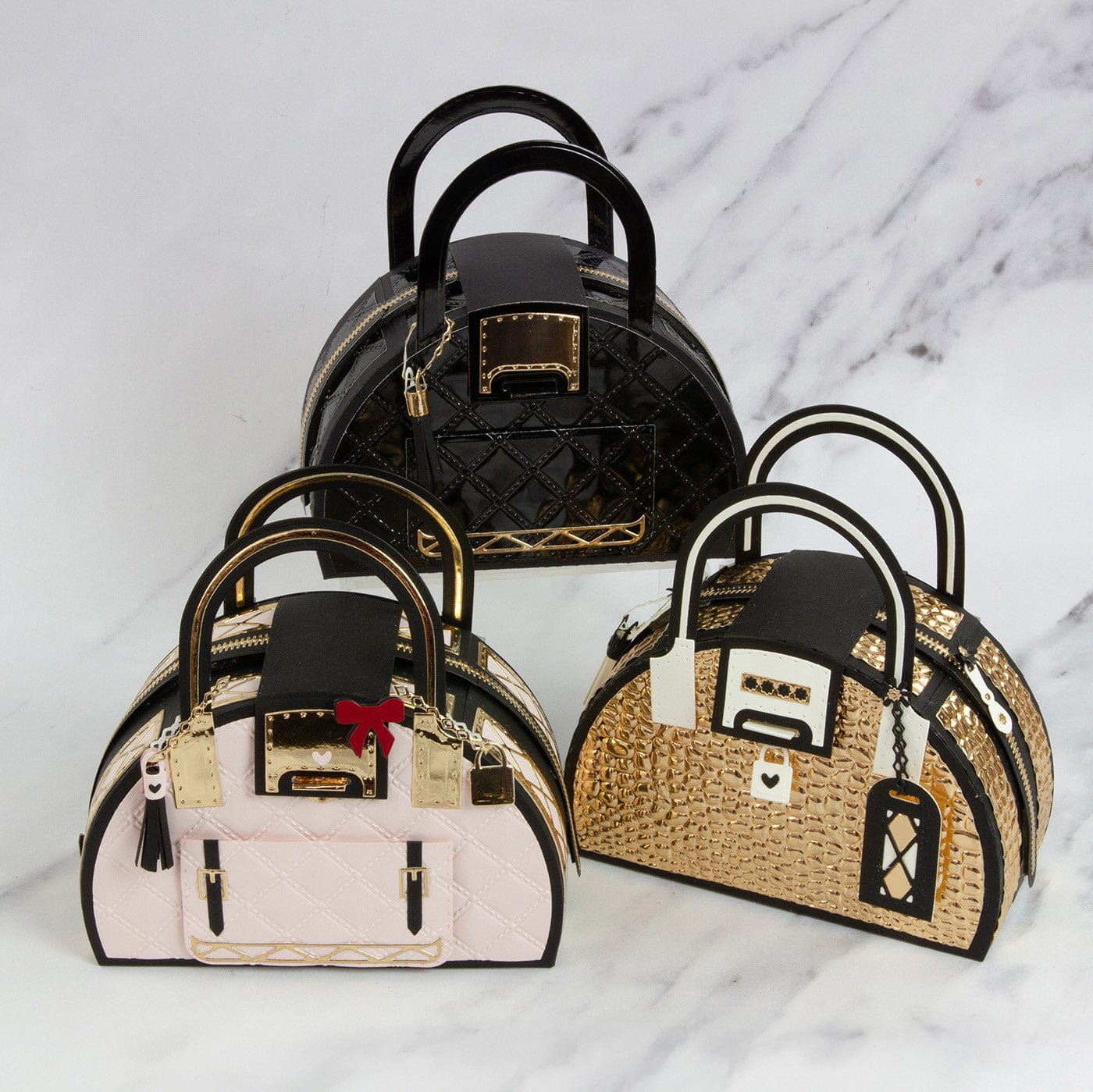 Tonic Studios Die Cutting Fabulous Fabrics Designer Bag Die Set - 5835e