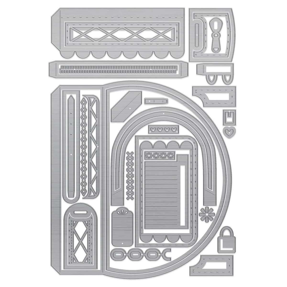 Tonic Studios Die Cutting Fabulous Fabrics - Designer Bag Die Set - 5835e