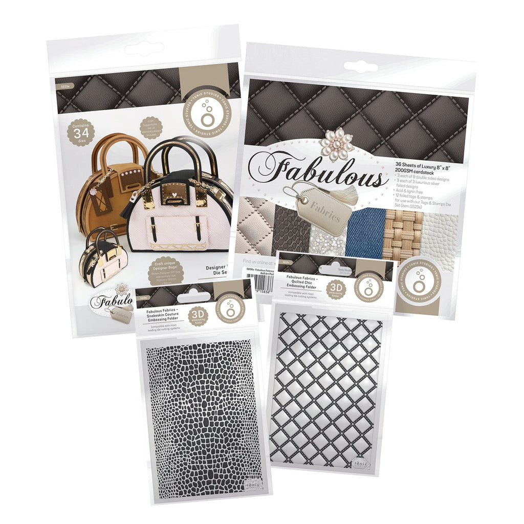 Tonic Studios Die Cutting Fabulous Fabrics Full Collection